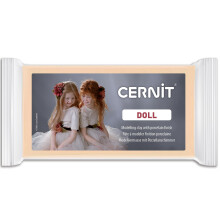 CERNIT CE0950500855C - A Pack of Polymer Clay - Translucent Doll Range - Modelling and Baking Clay - Colour sun tan - 500 g block - Manufactured in