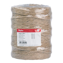 Rayher 4200531 Natural Jute Twine 6Ply, Jute String for Craft, Floristry and Decorations, Diameter 6mm, Length 120m, light brown