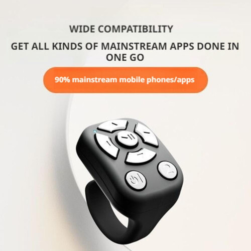 New Focus Zoom Remote Brush Video Novel Page-turning Device Mobile Phone Multi-function Bluetooth Video S5S3 2
