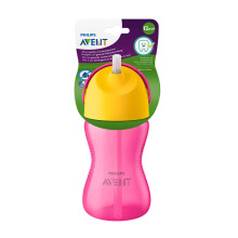Philips Avent Sippy Cup for Toddlers & Babies, 300ml/10oz, BPA Free, Pink & Orange (Model SCF798/02)