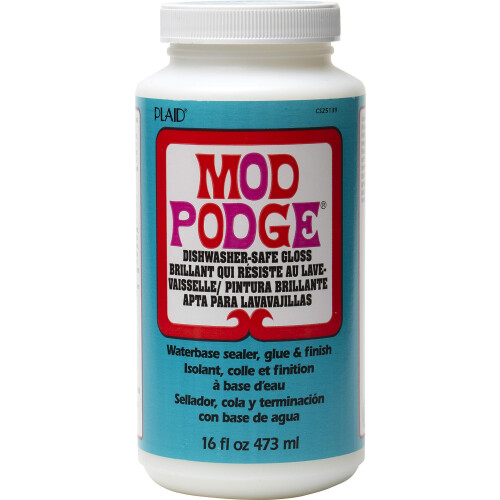 Mod Podge 16 oz Dishwasher Safe Gloss, 6.8 x 6.2