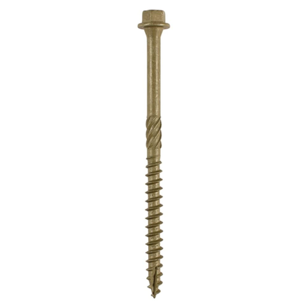 Timco Timber Screw ? Hex Head ? Exterior ? 6.7 X 100 - Box Of 50 Green