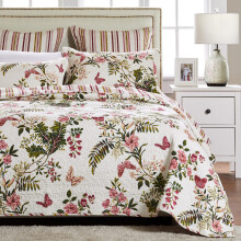 Greenland Home Quilt Set, Cotton, Multi, Twin