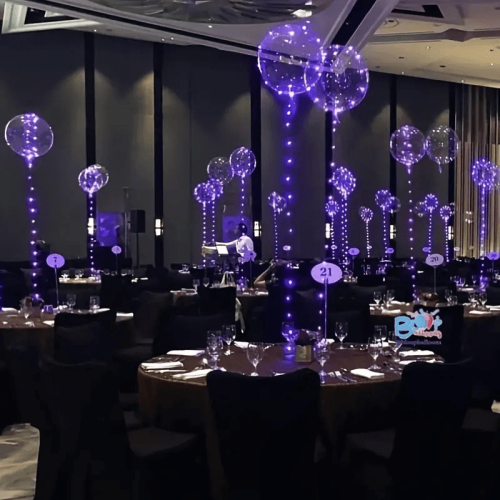 20-Pc LED Bubble Balloon Set with Lights 2