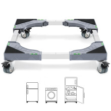 W B D WEIBIDA Adjustable Appliance Dolly Cart with 4 Locking Wheels, Small Furniture Mover Mobile Base Adjustable form 16? to 24-3/8? for Washing