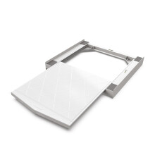 Meliconi Torre QUICK, Universal stacking kit for washing machine and drayer, pull out shelf, White, 250 kg, Made in Italy