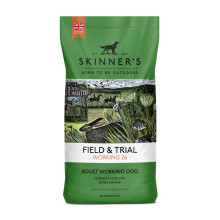 Skinner?s Field & Trial Working 26 ? Complete Dry Adult Dog Food, For Active Dogs, Greedy Eaters, High Energy, 15kg