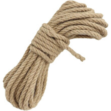 KuTi Kai Natural Hemp Cord Ropes and Strong Jute Rope Sash,Multi Purpose Utility Sisal Twine Rope (10mm-10M(32ft))