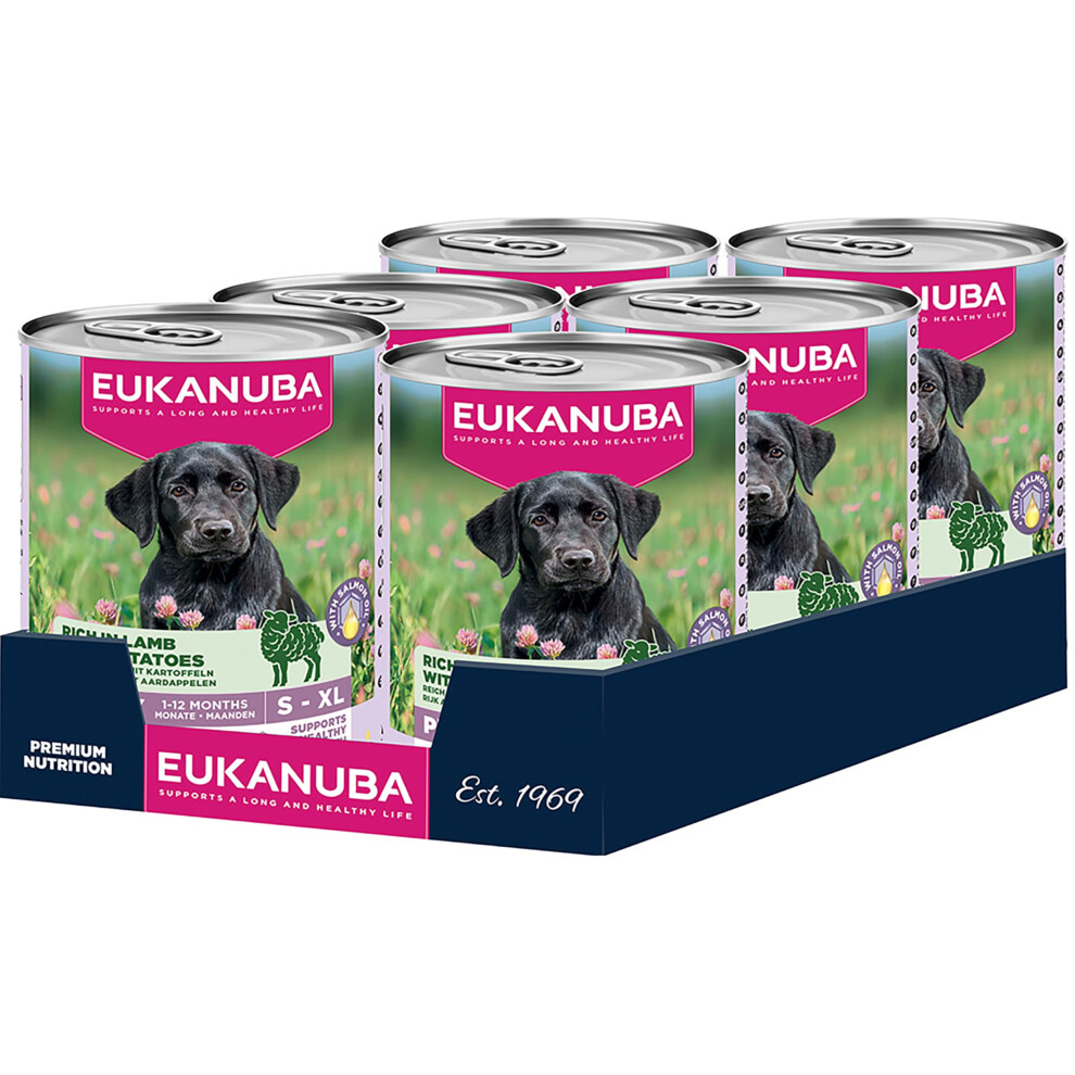 Eukanuba Puppy Free Wet Dog Food Lamb & Potato 6 X 400G Grain