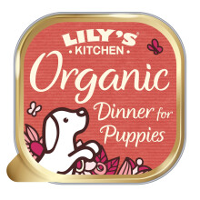 Lily?s Kitchen Made with Natural Ingredients Puppy Wet Dog Food Tray Organic Dinner with Chicken & Veg 11 x 150g