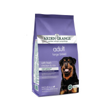 Arden Grange Adult Large Breed Dry Dog Food with Fresh Chicken and Rice, 12 kg, transparent