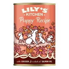Lily's Kitchen Natural Puppy Wet Dog Food Tins Chicken Grain-Free Recipe 6 x 400g