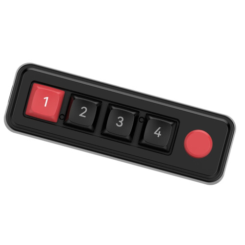 4 Key Mechanical Gaming Keyboard Customizable Hot Swap Key Color LED Lighting Programmable Mini Keypad 1