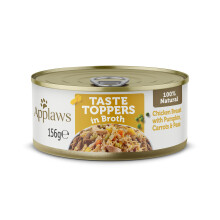 Applaws 100% Natural Wet Dog Food, Chicken Breast with Pumpkin and Vegetables in Broth 156g Tin (Pack of 12)