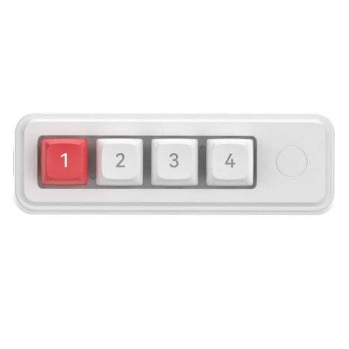 4 Key Mechanical Gaming Keyboard Customizable Hot Swap Key Color LED Lighting Programmable Mini Keypad 2