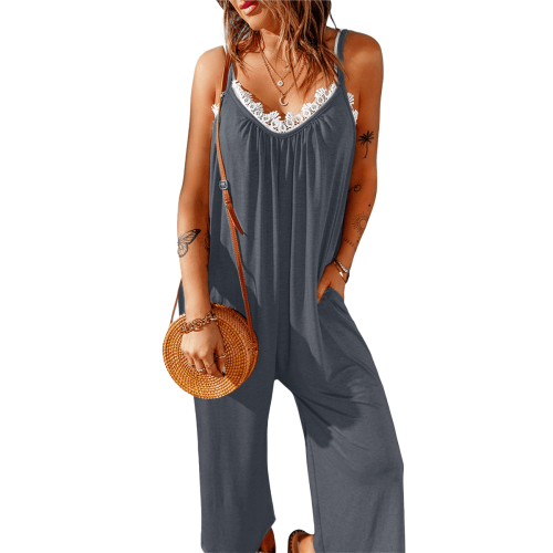 Mawalde Dame Casual Jumpsuits Blå-Grå L 2