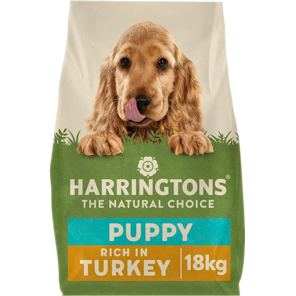 Harringtons Complete Puppy Dry Dog Food Turkey & Rice 18Kg - Made With All Natural Ingredients
