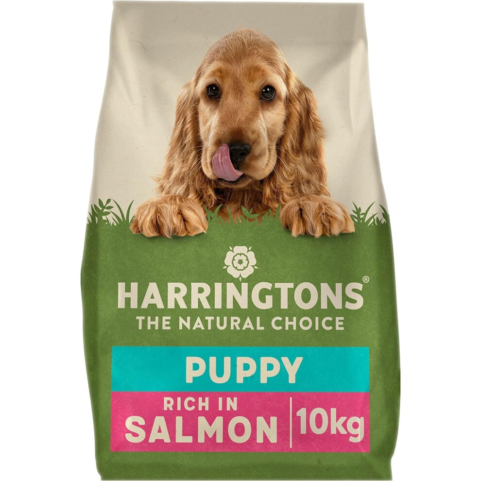 Harringtons Complete Puppy Dry Dog Food & Rice 10Kg - Made With All Natural Ingredients Salmon
