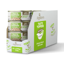 Applaws 100% Natural Wet Dog Food Tins, Grain Free Chicken and Lamb in Gravy, 156g (Pack of 12)