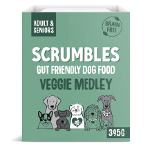 Scrumbles Natural Wet Dog Food, Grain Free Recipe, Vegetable Medley, 7 x 395g
