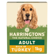 Harringtons Complete Dry Adult Dog Food Turkey & Veg 1 kg (Pack of 5) - Made with All Natural Ingredients