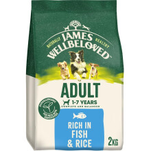 James Wellbeloved Dog Adult Hypoallergenic Dry Food Fish and Rice 2 kg