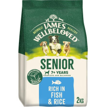 James Wellbeloved Dog Senior Hypoallergenic Dry Food Fish and Rice 2 kg