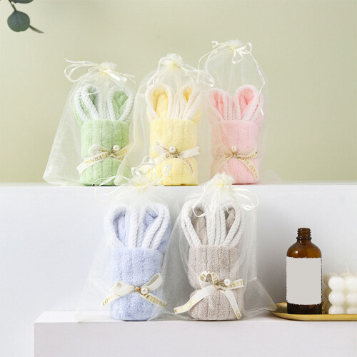 Serviette en microfibre en forme de lapin, cadeau de Pâques 1