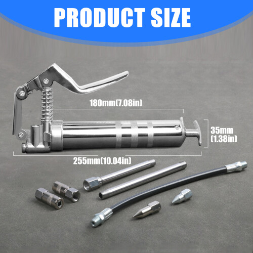 Efficient Manual Hand Grease Dispenser 120cc High Pressure for 2