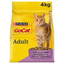 GO-CAT Adult Chicken and Duck Dry Cat Food 4kg (Pack of 2)