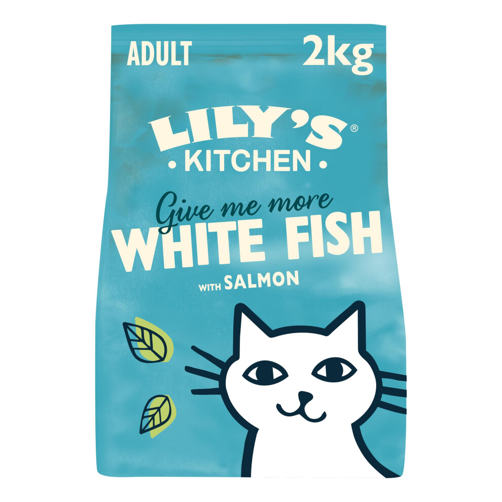 Lily's Kitchen Made With Natural Ingredients Adult Dry Cat Food Fish With -Free Recipe 2Kg White/Salmon/Grain