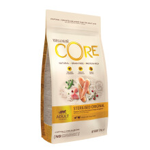 Wellness CORE Sterilised Original 1.75 kg, Chicken & Turkey ? Dry Cat Food for Sterlised/Indoor Cats, Grain-Free, Natural, Hypoallergenic,