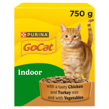 GO-CAT Indoor Chicken Dry Cat Food 750g (Pack of 5)