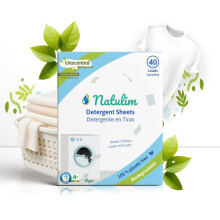 Natulim Laundry Detergent Strips ? 40 Loads ? Eco-Friendly & Biodegradable Laundry Sheets ? Hypoallergenic, Zero Waste, Plastic-Free ? Unscented