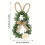 Easter Bunny Wreath Front Door Decor Reusable 3