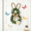 Easter Bunny Wreath Front Door Decor Reusable 5