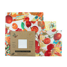 Beeswax Wrap, Reusable Food Wrap, Eco Friendly, Cling Film Alternative, Set Of 3