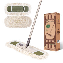 Eyliden Dust Mop, Microfiber Mops for Floor Cleaning, with Hight Adjustable Handle and 2 Washable Mops Pads, Wet & Dry Floor Cleaning Mop for
