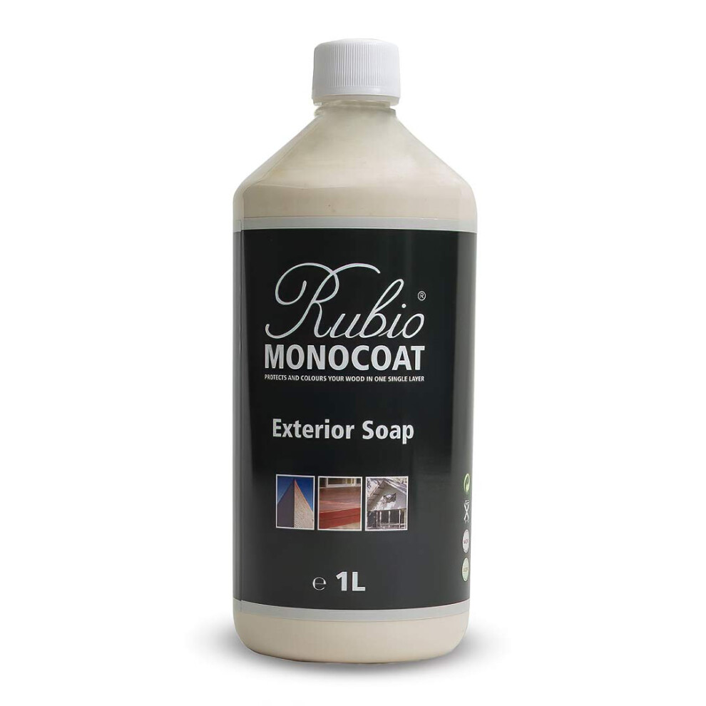 Rubio Monocoat Exterior Soap For Wood | Ecological Outdoor Floor & Furniture Cleaner | 1L 5051223730637