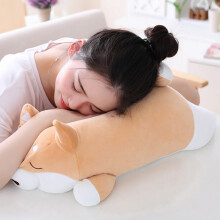 Coussin pour chien Corgi marron en coton PP (1 pièce)