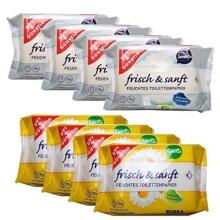 Sensitive Moist Toilet Tissue 4-Pack Camomile & Gut & G?nstig 8?Pack (560?Pages) 4?Pack