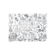 Nappe à colorier de Pâques 80 x 110 cm