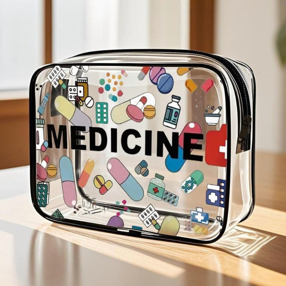 Women's cosmetic bag large capacity travel toiletry pouch