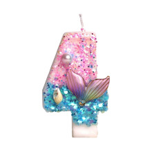 Girls Birthday Cake Number Candle With Ocean Theme Mermaids-4