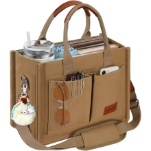 Sac cabas en toile pour femme avec fermeture éclair et compartiments