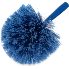 CFS Flo-Pac Plastic Round Duster With Soft Bristles, 9 Inches, Blue, (Pack of 12)