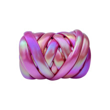 Metallisches Strickgarn, milchiger Seidenfaden, Flechtschnur,-20