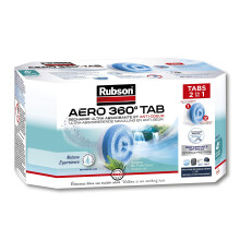 Rubson AERO 360? Refill Tabs Fresh Source Scent, Moisture Absorber Refills, Ultra Absorbent & Odour Free, Dehumidifier Refill, 4 x 450 g