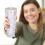 Transparenter, tragbarer 24-oz-Trinkbecher mit Schleifenmuster 4