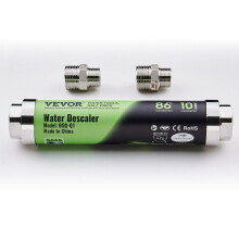 VEVOR Whole House Salt Free Descaler, Physical Scale Descaler for City Water, 18 GPM Whole House Water Descaler for All Kinds of Plumbing Pipes, SAAS